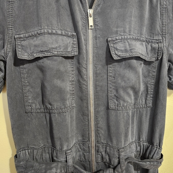 Urban Outfitters BDG gray lyocell victory zip jumpsuit women small - Picture 7 of 9